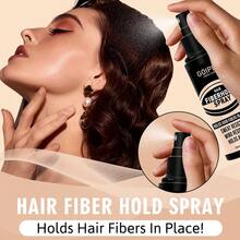 Goiple 27.5g Hair Fiber Filler Set - Hair Fiber Powder 27.5g, 120ml Styling Spray And Sprayer, Fills In Sparse Hair And Bald Spots, Instantly Creates Thicker, Fuller Hair (Black/Dark Brown) - 黑色 - 查看 9