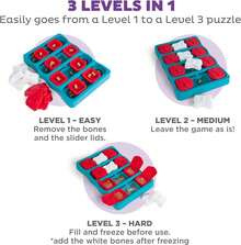 Outward Hound By Nina Ottosson Dog Brick Treat Puzzle Enrichment Toy, Level 2 Intermediate Game, Blue - Puppy Hide-n-slide (Green) - View 4