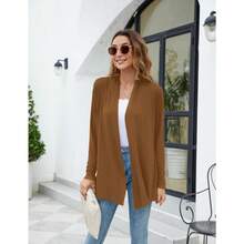 Newchoice Womens Casual Lightweight Long Sleeve Cardigan Soft Drape Open Front Fall Dusters (S-3XL) - Unta - View 5