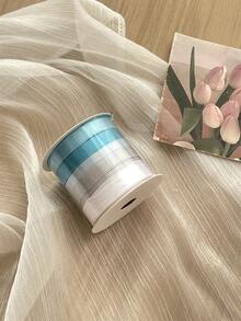 5 Rolls Multicolor Polyester Ribbon, Gift Wrapping, Floral DIY, Craft Decorative Satin Ribbon, High-End Tulle Ribbon For Flower Bouquet, Birthday Gift Packaging - Multicolor - View 15