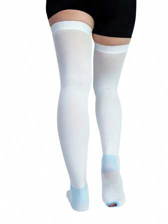 1 paire de chaussettes de compression confortables et douces dégradées pour hommes et femmes, chaussettes blanches à bout ouvert pour hommes athlétiques, chaussettes hautes polyvalentes pour femmes
