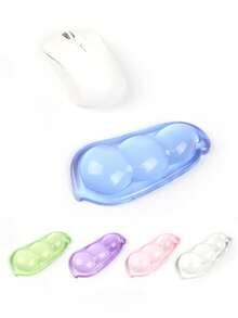 创意豌豆硅胶鼠标垫护腕可爱迷你男女办公桌腕托防滑手枕 - 彩色 - 查看 2