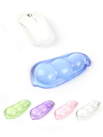 创意豌豆硅胶鼠标垫护腕可爱迷你男女办公桌腕托防滑手枕