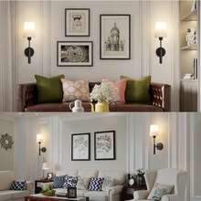 Wireless Wall Light With Remote Control, No Wiring Needed Rechargeable 2000mAh Battery Powered LED Wall Lamp, Dimmable, For Picture Lighting, Vanity Mirror, Bedroom, Living Room