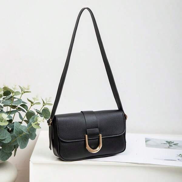 Fashion Simple Solid Color Shoulder Bag, Necessary For Travel, Visiting Friends, Photography - Mobile Phone, Lipstick Pouch, Casual Street Style Ladies Shoulder Bag