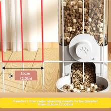 520ML/1200ML 悬挂式防溢自动填充宠物饮水/食物分配器，自动补充，夹子设计，超大容量，防溢，完全可拆卸和防漏，适用于猫、狗、豚鼠、刺猬、雪貂、兔子和其他宠物