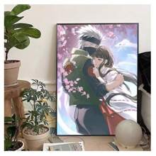 bandai 1 Stück gerahmtes japanisches klassisches, populäres, temperamentvolles Fantasy Anime Cover Art Poster, retro Malerei Cartoon Leinwand Hochauflösender Druck Wandkunst, moderne minimalistische Wohnzimmer Schlafzimmer Studenten-Wohnheim Bar Café Spielhallen Raum Wanddekoration Heimdekoration ästhetische Kunstbilder