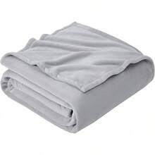 Sofa Blanket Living Room Cover SetFleece Blanket Twin Size, Soft Cozy Twin Blanket, Fuzzy Flannel Blanket Bed, Sofa, Couch, Travel, Camping, 60 X 80 Inches - 淺灰色 - 查看 1