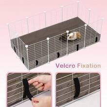 Waterproof Guinea  Cage Liner, Washable Tarp Bottom Base, Cage Liners Small Animals, Hamster Chinchilla Hedgehog Ferret Rabbit (Tan Brown-Paw, 28 X 56) - Tan Brown-paw - View 4