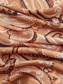 1 件简约印花女式头巾、方形围巾新款时尚女士百搭腰带、配饰、头带、头巾、围巾、春季 - 彩色 - 查看 4