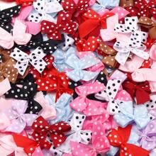 30pcs/Pack Mini Oil Drop Dot Bows, 2.5cm, DIY Accessories For Lingerie, Socks, Manicure, Hair Ornaments, Jewelry Decorations