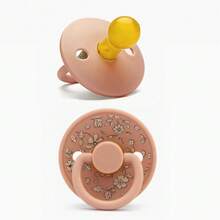 1個嬰兒花朵乳膠安撫奶嘴，天然橡膠乳膠安撫器，彩色嬰兒咬咬牙，適合0-3個月嬰兒的禮物 - 多色 - 查看 18