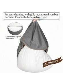 Large Bean Bag Couch Sofa Chair Cover Lazy Lounger Cover Adult Kids More Color - Green - View 7