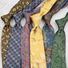 Artistic Jacquard Floral Neck Ties Cravat Ascots Oil Painting Tie Bowknot Gravatas Wedding Necktie Gentleman Party Unisex Cosplay