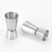 Set de 3 piezas: Taza de medir de acero inoxidable 304, Vasito medidor de cóctel profesional de doble cara, Vaso de medición para bartender, Herramientas de bar para fiestas, bodas y cocina