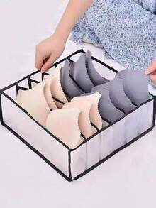 Hộp đựng đồ dạng ngăn kéo 1/2/3 chiếc có vách ngăn - Thích hợp để đựng đồ lót, tất và quần lót. Túi đựng đồ gia dụng đa năng. Túi vải gấp gọn. Tiết kiệm không gian, tiện lợi hơn cho việc cất giữ và tìm kiếm. Phong cách Nhật Bản, Hàn Quốc, Châu Âu và Mỹ. - màu đen - Xem 11