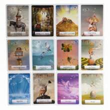 Unisex Neo-Minimalist Archetype Navigation System - Celestial Allegory Cards With Violet Stellar Semiotics For Executive Epiphany Retreats