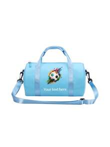 This Personalized Dance Bag Can Be Printed With Your Name, Making It An Ideal Choice For Dance, Sports, Latin Dance, And Various Occasions. Its Large Capacity Allows It To Be Used As Both A Shoulder Bag And A Travel Bag, Making It Practical And Convenient For Daily Use. It Also Makes An Ideal Gift For Friends And Family. - Blue - View 8