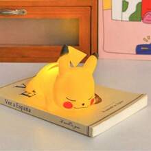 pokemon Luz nocturna decorativa con Pikachu de Pokémon que brilla, lámpara de mesita de noche con Pikachu de Pokémon como regalo de cumpleaños o Navidad