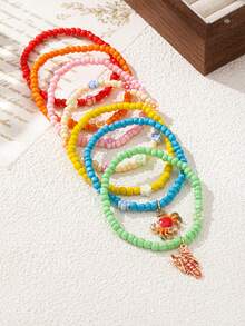 1pc Fashion New Dopamine Color-Matching Minimalist Fashion Versatile Summer Essential - Multicolor - View 3