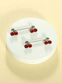 2pcs 14G Nipple Rings For Women Stainless Steel Heart Butterfly Moon CZ Flower Barbell Nipple Rings Set Cute Nipplerings Piercing Jewelry For Daily Wear Party Summer Beach