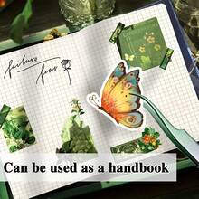 1Pc, 256Pages,Van Gogh Hardcover Colour Notebook, Stamped Hardcover Handbook, Multi-Style Planner, Diy Sticker Book, Horizontal Line/Grid Page Scrapbook, Kraft Paper Journal, Back To School - A5 - View 7