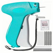 服装缝纫枪，服装标签枪，微型手持标签枪，快速缝纫枪，便携式快速服装固定器卷边工具，1000 个黑色和 1000 个白色 5 毫米迷你紧固件