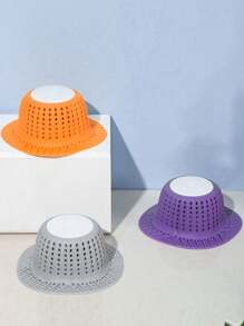Universal Silicone Drain Hair Catcher - Flexible Bathroom Sink Cover For Pop-Up & Standard Drains, Leak-Proof Design Back To School
