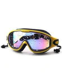 SHENYU Adults' & Teens' Large-Framed Anti-Fog Swimming Goggles With Earplugs, Beach Essentials, Beach Accessories, Pool Float - Multicolor - View 4