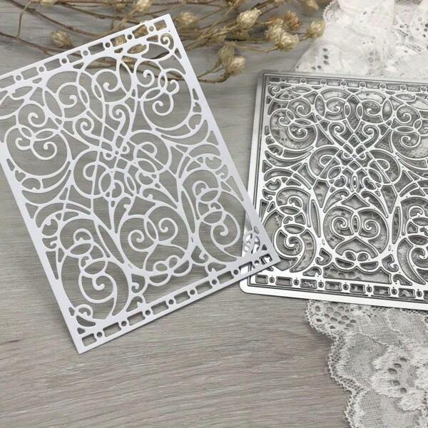 Metal Cutting Dies For Frame Background, Suitable For Scrapbooks, Paper Crafts Embossing Templates,Back To School,School Supplies