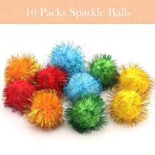 Juguetes para gatos, paquete de 30 juguetes interactivos para gatos que incluyen bolas de arruga para gatos, bolas brillantes para gatos, resortes en espiral para la mayoría de los gatos