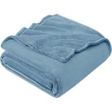 Sofa Blanket Living Room Cover SetFleece Blanket Twin Size, Soft Cozy Twin Blanket, Fuzzy Flannel Blanket Bed, Sofa, Couch, Travel, Camping, 60 X 80 Inches - Washed Blue - 查看 1