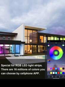 1 pièce Bande lumineuse LED 5050 RVB de 1 m à 20 m, Éclairage LED pour chambre, Convient pour la bande lumineuse de rétroéclairage LED de 55 à 75 pouces, Synchronisation avec la musique et la télévision, Bande lumineuse LED USB pour rétroéclairage TV, Rétroéclairage LED TV avec télécommande application, Pour la décoration de la pièce