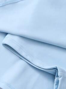 Annil Summer Children's One-Piece Swimsuit Set For Girls - Blue - View 8