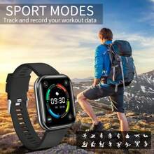 Eytlptoc Smart Watch With Wireless Call And Message Receiving, Multi-Function Sports Watch For Running And Hiking, 1.85-Inch Large Touchscreen, 250mAh Battery, Compatible With Android And IOS Phones, Fashionable Unisex Design