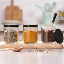 24 Pack, 8 OZ Thick Glass Jars With Metal Lids, Clear Round Candle Making Jars,Empty Food Storage Containers, Mason Canning Jar For Spice, Powder, Liquid, Sample, Lotion, Cosmetic,Dishwasher SafeNo. 34938 - 12 - View 5