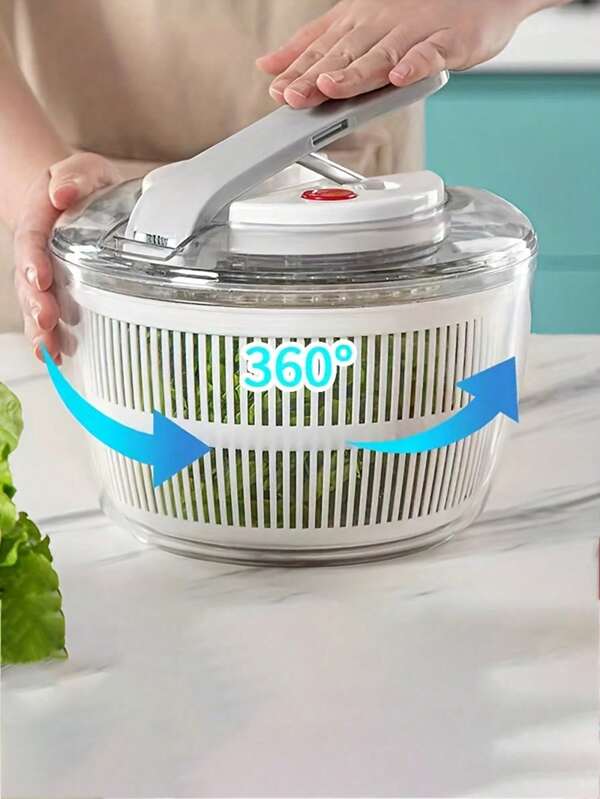 1pc Vegetable Washing Machine - Salad Spinner, Drain Basket,Fruit Drainer, Lettuce Spinner, Colander Basket, Drying Machine, Kitchen Gadgets
