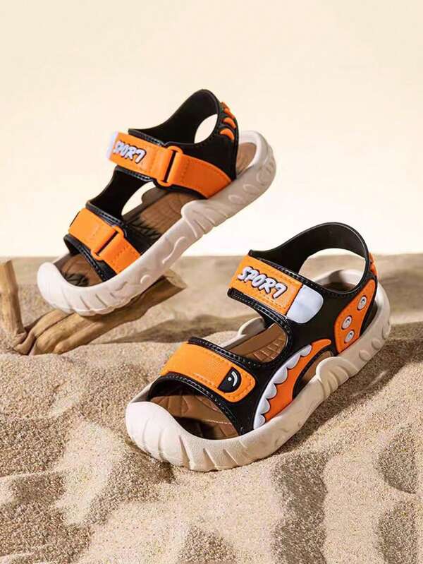 2025 Summer New Anti-Slip Breathable Fashion Sport Protection Shark Outdoor Beach Holiday Kids Sandals