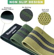 Resistance Bands Working Out, 3 Levels Exercise Bands Workout Bands Set Women Men, Booty Bands Home Fitness, Gym, Yoga, Pilates