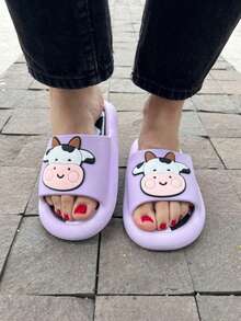 Sandalias de Vaca Estampado Interno Lila - Lila Púrpura - Ver 4