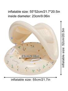 1pc Inflatable Bear And Rabbit Swim Ring, Thickened Summer Water Float Armband For Beach, Pool & Party, Beach Essentials, Beach Accessories - Multicolor - View 8