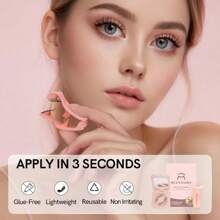 MLEN DIARY [Soft Magnetic] MLen Diary Magnetic Eyelash Case - Reusable Soft Magnetic Eyelashes, No Glue & Eyeliner, Waterproof, Lightweight Natural Look, 10-12mm, Includes Pouch & Brush, Magnetic Eyelashes Reusable