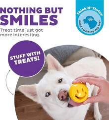 Outward Hound By Planet Dog Snoop Durable Interactive Treat Dispensing Dog Toy, Large, Blue - Yellow Nook (Tương thích với Snoop) - Xem 2