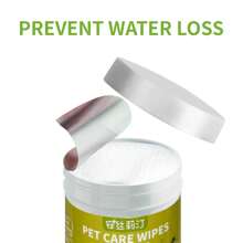 Pet Eye & Ear Wipes Extra-Large And Thickened (8cm In Diameter), Suitable For Cats And Dogs, Making Cleaning And Usage Easier. Gently Removes Tear Stains For Cats And Dogs-An Essential For Pet Eye Care. Ideal For Cleansing Your Pet's Face, Eyes, Ears, Paws, And Bottom.