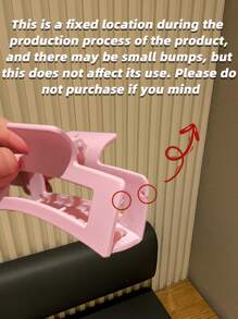 5pcs Women's Fashionable And Cute Heart Pattern Square Hair Clips, Pink And White, Medium Size, Suitable For Daily Hairstyles, Recommended As Gift Hair Accessories Hair Claws Claw Clips Hair Jaw Clip Hair Clamps Hair Clutch Hair Catcher Clip Fall Winter For Vacation Outfits Woman