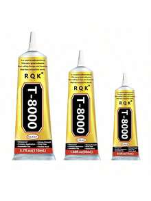 1 件 15ml/50ml/110ml T8000 胶水，用于手机屏幕修复玻璃木工艺品金属和宝石的工艺粘合剂，钻石画亚克力尖钻 DIY，珠宝钻专用胶水 - 黃色 - 查看 2