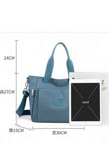 Women's Casual Crossbody Shoulder Bag - Sack Style - 黑色 - 查看 2