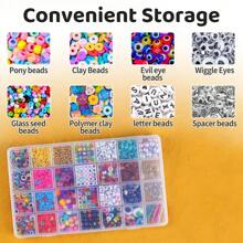 1pc Transparent Storage Container, Jewelry Box, Transparent Plastic Storage Box, Empty Earring Storage, Bead Display Cabinet, Small Item Storage Box