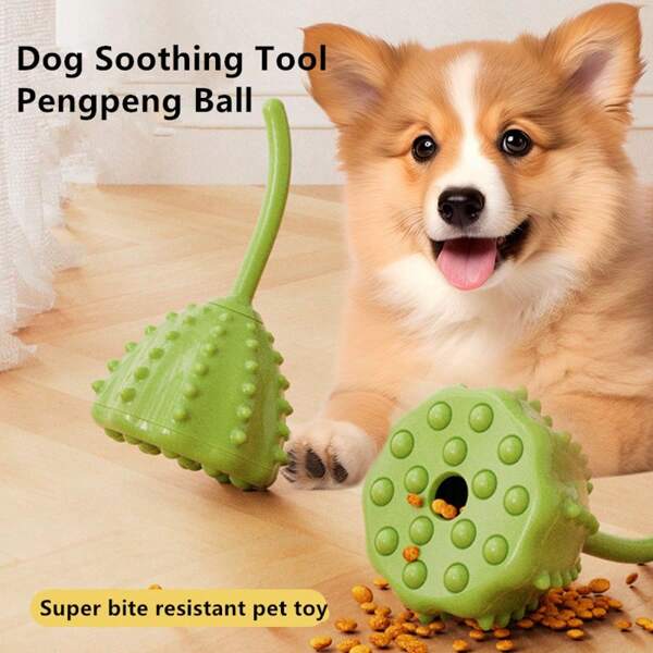 Pet Toys Lotus Shape Leakage Food Ball Toy, Self-Entertainment Chew Toys For Dogs