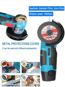 Lixadeira manual recarregável sem fio de lítio de 3 polegadas, ferramenta DIY e de reparo, máquina de polimento multifuncional portátil elétrica a bateria de lítio, remoção de ferrugem e corte multiuso tudo em um. Pequena ferramenta elétrica doméstica para corte e esmerilhamento